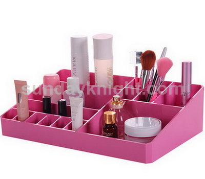 Pink cosmetic organizer