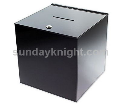 Black acrylic ballot box SKAB-040