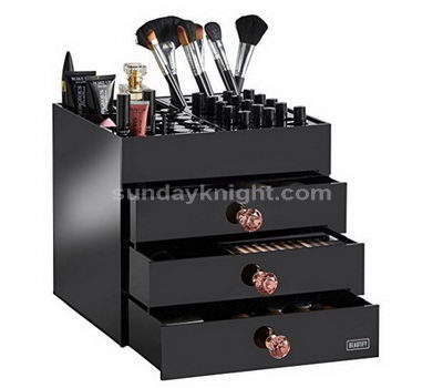 Black makeup drawer organizer