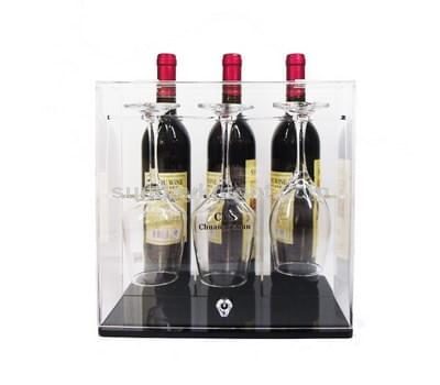 Acrylic wine glass display box