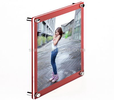 Wall mounted acrylic poster frame