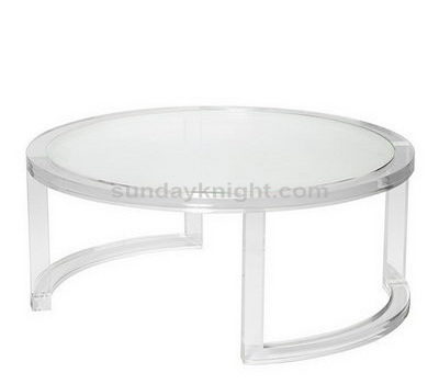Round acrylic coffee table