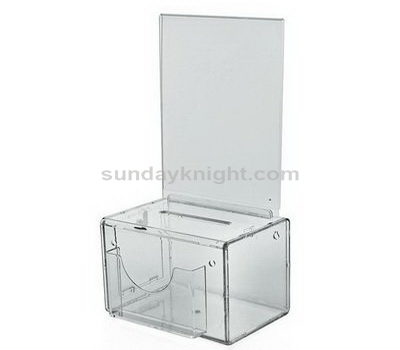 Clear acrylic ballot box