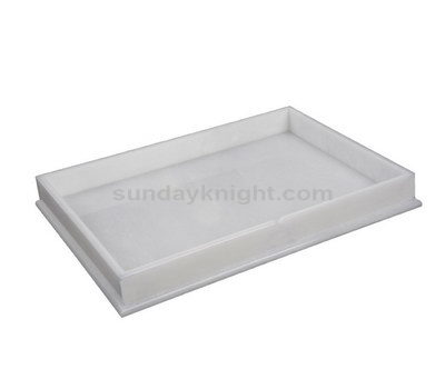 White serving tray