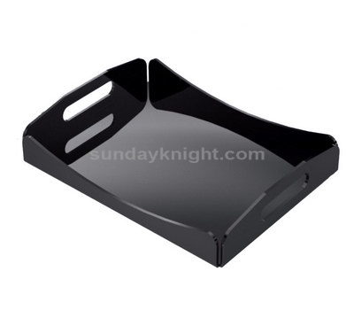 Black lucite tray