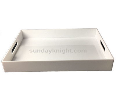 white lucite tray