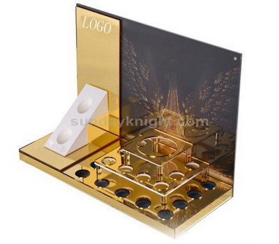 Gold mirror acrylic display stands