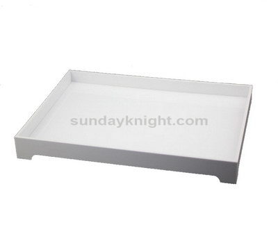 White acrylic serving tray