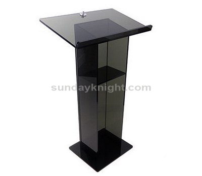 Black acrylic podium