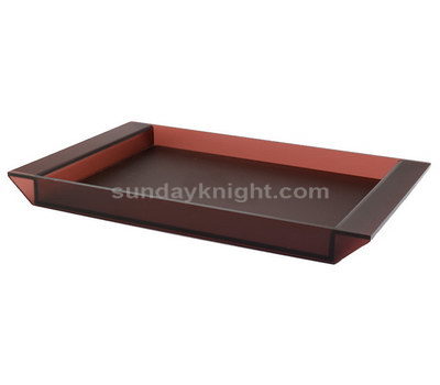 Lucite coffee table tray