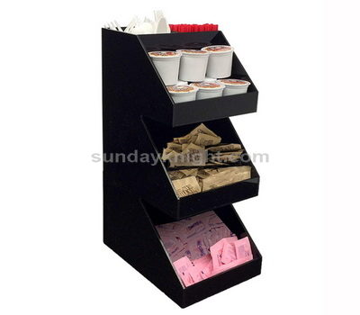 Acrylic coffee condiment organizer