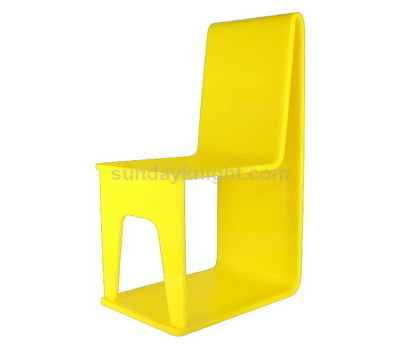 Yellow acrylic chair