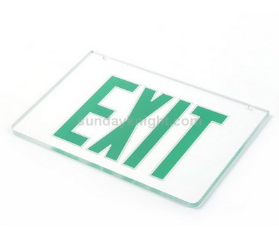 Acrylic exit sign