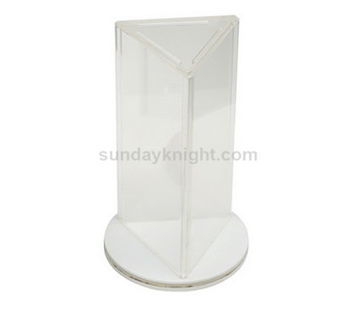 3 sided acrylic menu holder