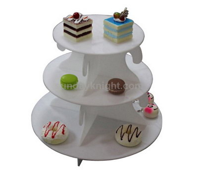 White acrylic cupcake stand