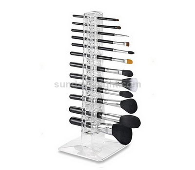 Clear acrylic display for makeup brush