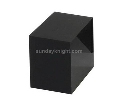 Custom black acrylic block
