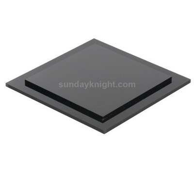 Custom black acrylic base block