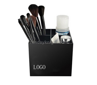 Black acrylic makeup organizer