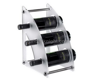 Custom acrylic wine bottle holder