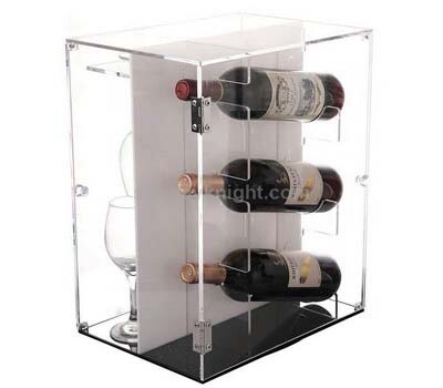 Acrylic Wine Bottle & Glass Holder