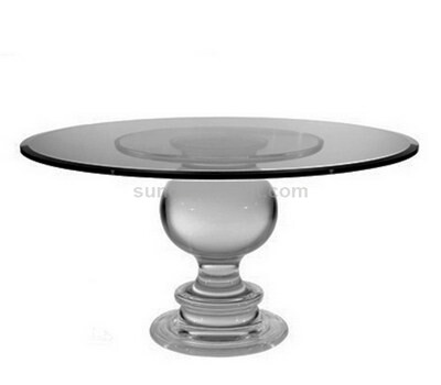 Custom round acrylic coffee table