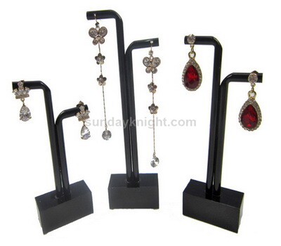 Black acrylic earring stand