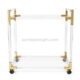 Acrylic gold bar cart