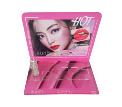 Pink acrylic lipstick display stand