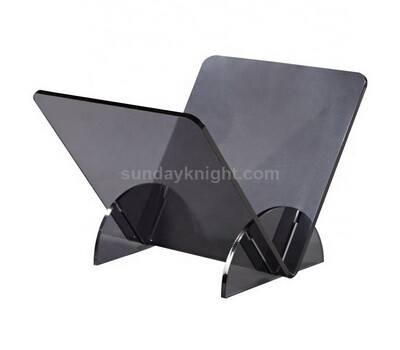 Translucent black acrylic book shelf