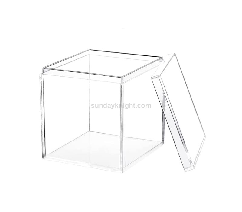 Acrylic container with lid, Chinese factory direct wholesale