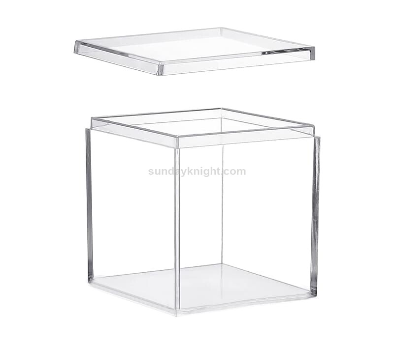 Acrylic container with lid, Chinese factory direct wholesale