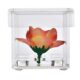 Custom single rose box clear acrylic perspex flower box wholesale
