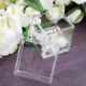 SKAB-184-1 Wholesale luxury clear acrylic wedding ring box