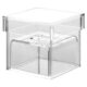 Wholesale luxury clear acrylic wedding ring box