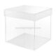 SKAB-188-1 Acrylic Cube Display 5 Sided Box With Lid