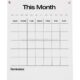 Personalized acrylic calendar clear acrylic dry erase calendar