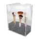 SKMD-426-4 Covered Makeup Brush Holder with Dustproof Lid Pearls Beads