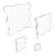 SKCA-073-1 Custom acrylic stamp blocks clear stamping blocks tools with grid lines