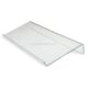 SKOT-381-2 Supporto per tastiera inclinato in acrilico trasparente per tastiera ergonomica.