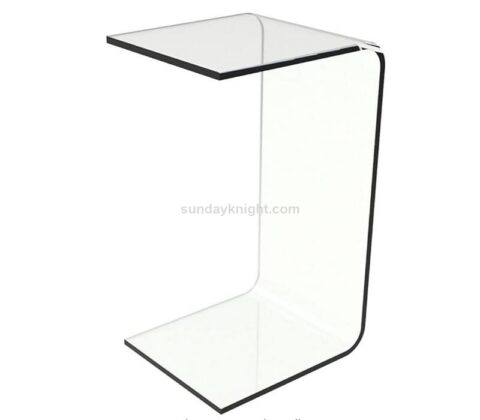 Table d'appoint en acrylique transparent sur mesure