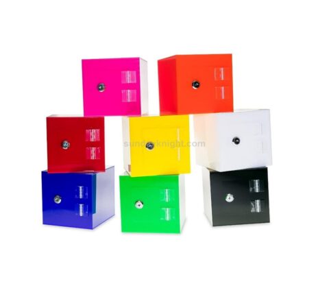 Acrylic Donation Box with Rear Open Door Wholesale