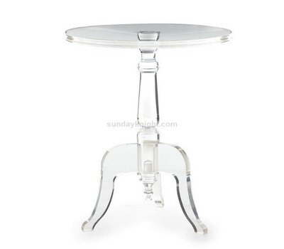 Small Lucite Three-Leg Round Side Table