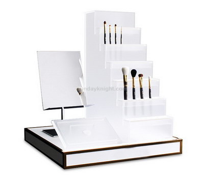 Custom made clear acrylic cosmetic brush display stands