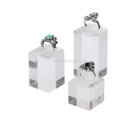 Classic clear acrylic ring display stands wholesale