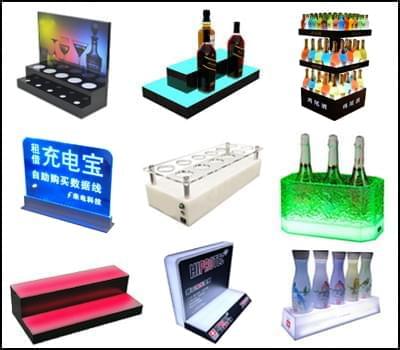 Acrylic LED display stand
