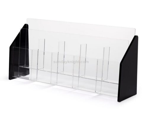 Custom multi pocket countertop acrylic brochure holder