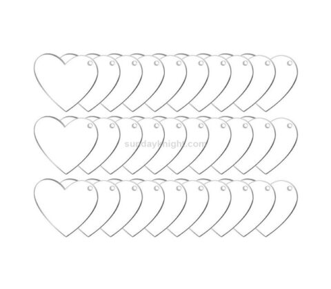 Customized Acrylic Heart Keychain Blanks