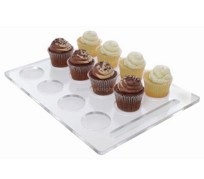 SKFD-250-2 Customized acrylic serving palette for cupcake