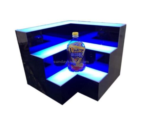 Three tier led bottle display stand